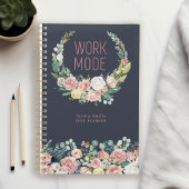 Mode de travail Marine Blue Floral Personnalisé