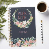 Mode de travail Marine Blue Floral Personnalisé