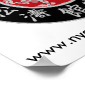 Mode de vie Shotokan Poster Dark Logo (Coin)