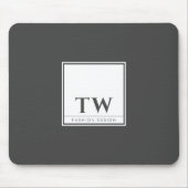 Mode Design donkergrijs Muismat (Voorkant)