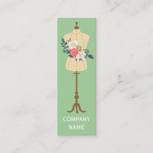 Mode Design Dress Making Clothes Mannequin Mini Visitekaartje