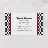 Mode Design Visitekaartje (Achterkant)