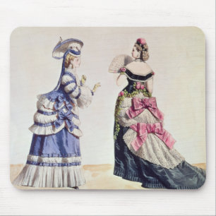 Mode design voor vrouwen uit de jaren zestig muismat