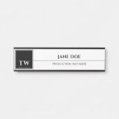 Mode Design Wit Deurbordje (Voorkant)