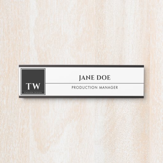 Mode Design Wit Deurbordje (Voorkant)