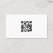 Mode Designer Burgundy Fabric QR Code Custom Visitekaartje (Achterkant)