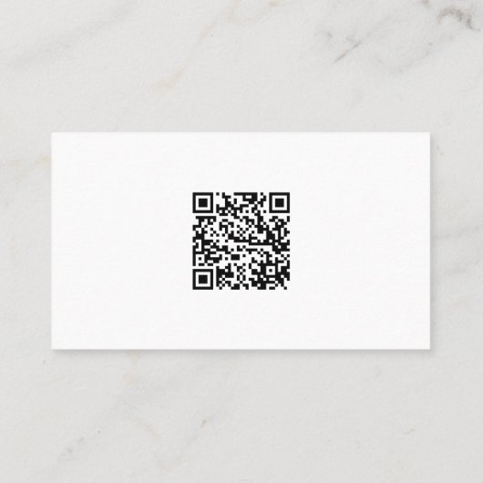 Mode Designer Burgundy Fabric QR Code Custom Visitekaartje (Achterkant)