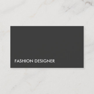 Mode Designer Elegant Professional Simple Black Visitekaartje