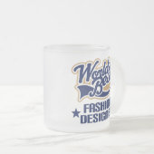 Mode Designer Gift (beste werelden) Matglas Koffiemok (Voorkant rechts)