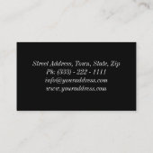 Mode Designer Model Style Clothes Stylist Visitekaartje (Achterkant)