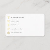 Mode Designer Monogram QR-code Visitekaartje (Achterkant)