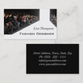 Mode Designer Podium Model Stylist Show Visitekaartje (Voorkant / Achterkant)