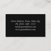 Mode Designer Podium Model Stylist Show Visitekaartje (Achterkant)