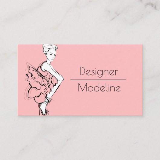 Mode Designer Visitekaartje (Voorkant)