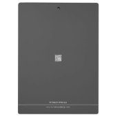 Mode Designer Zwart Klembord (Achterkant)