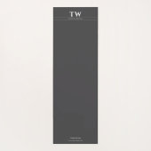 Mode Designer Zwart Yogamat (Achterkant)