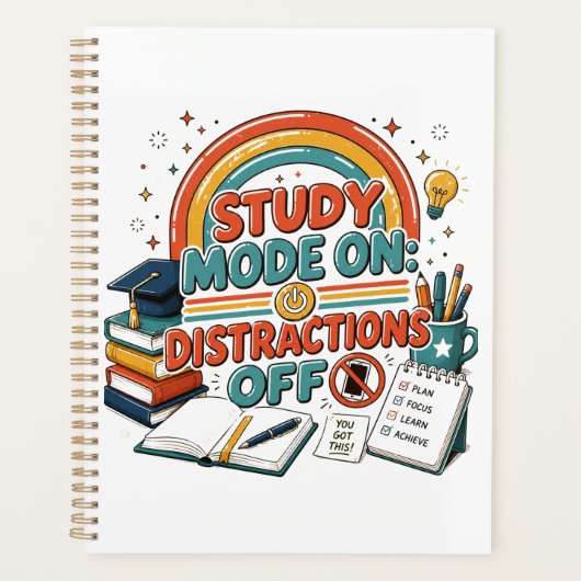 Mode d'étude activé, distractions désactivées (Devant)