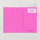 Mode Diva  drager roze Briefkaart (Achterkant)