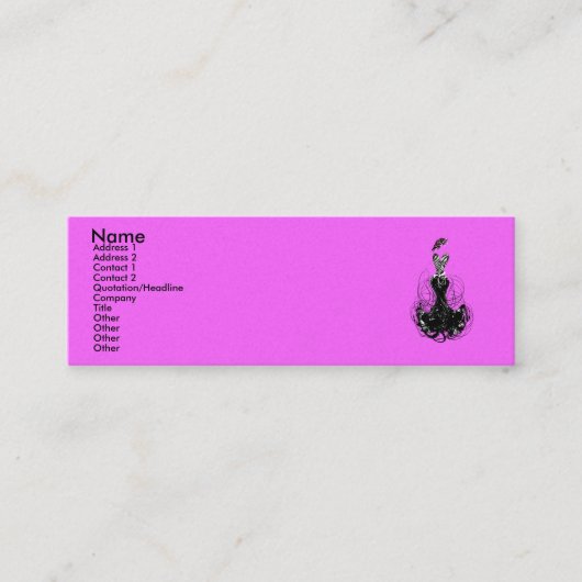 Mode Diva - Haal de Skinny Mini Visitekaartje (Voorkant)