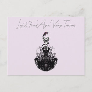 Mode diva Jurk en Pet Mode Party Briefkaart