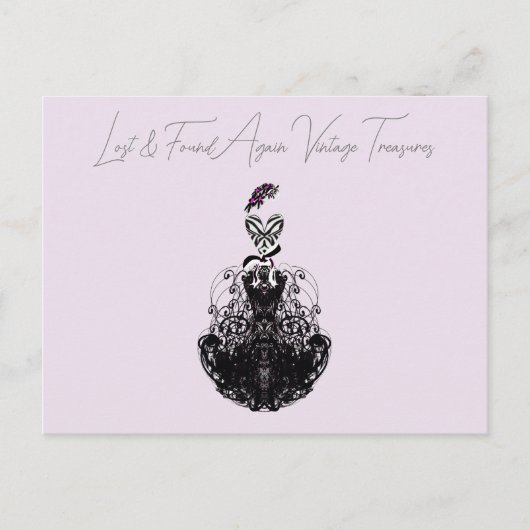 Mode diva Jurk en Pet Mode Party Briefkaart (Voorkant)