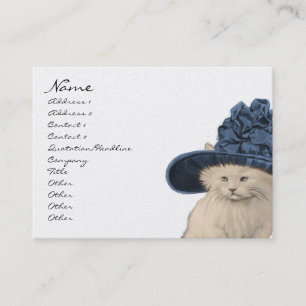 Mode Diva  Kitty Kat Visitekaartjes Blauw