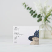 Mode Diva  Kitty Kat Visitekaartjes Blauw (Staand voorkant)