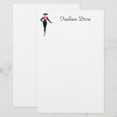  Mode Diva Stationery Briefpapier (Voorkant / Achterkant)