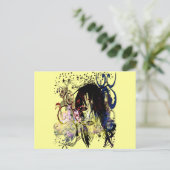 Mode Diva Swirled Briefkaart (Staand voorkant)