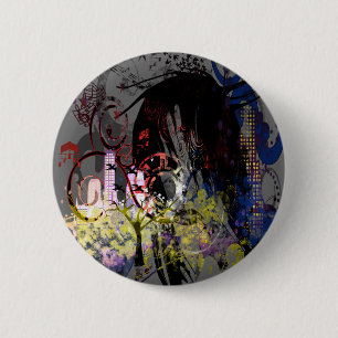 Mode Diva Swirled Ronde Button 5,7 Cm
