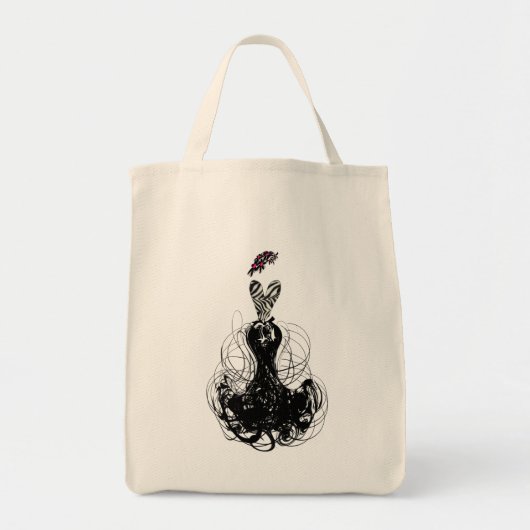 Mode Diva Swirled Tote Bag (Voorkant)