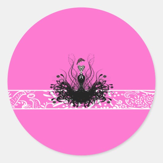 Mode Diva Uitnodigingen, Flyers en stickers (Voorkant)