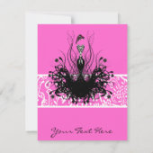 Mode Diva Uitnodigingen, Flyers en stickers Kaart (Achterkant)