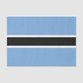 Mode du Botswana, papier de soie drapeau du Botswa (Recto)