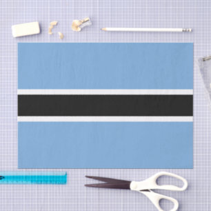 Mode du Botswana, papier de soie drapeau du Botswa