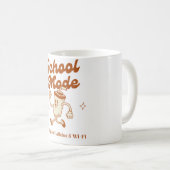 Mode école : Courir sur caféine et Wi-Fi - Mug (Devant droit)