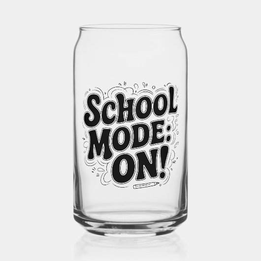 Mode école : ON ! , Typographie Vintage avec (Recto)