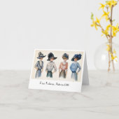 Mode édouardienne vintage de Paris 1910 Carte pour (Fleur jaune)