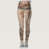 Mode Eiffel Tower Legging Parijs Couture Woman (Voorkant)