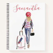 Mode élégant London Suitcase Custom Journal (Devant)