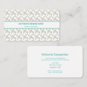 Mode en bridal Seamstress Visitekaartje (Voorkant / Achterkant)