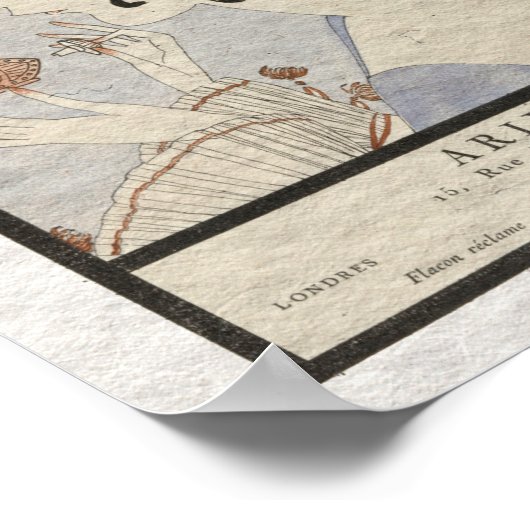  Mode en druk van 1920 in Frankrijk Poster (Hoek)