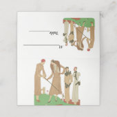 mode Fashionable Dames die Golf spelen (Buitenkant ongevouwen)