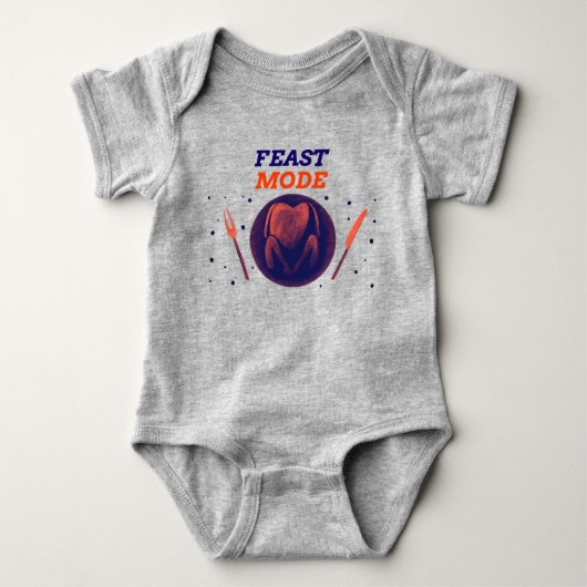 Mode Festivités – Body pour bébé de Thanksgiving (Devant)