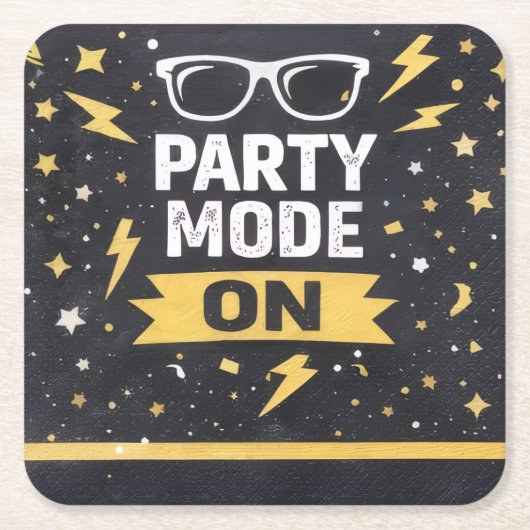 Mode Fête Activé Sous-verre pour boissons de fête (Devant)