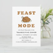 Mode Fête Thanksgiving Diner fête Invitation (Debout devant)