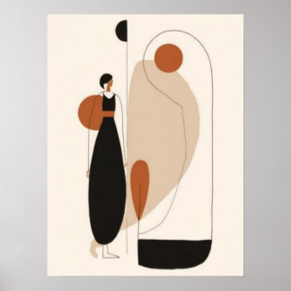Mode Figurative Minimaliste Art Mural | Scandinave