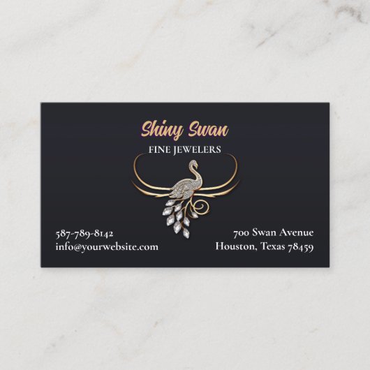 Mode Fijne Sieraden Visitekaartje (Voorkant)