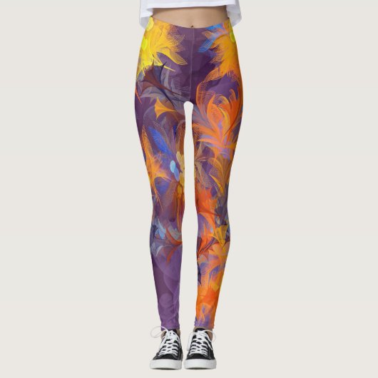 Mode florale 16 Leggings (Devant)