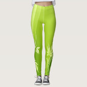Mode florale 2-4 Options d'image Leggings (Devant)